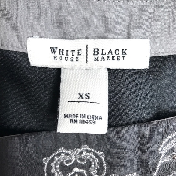 Beaded Ombre 2-Toned Silk Sleeveless Blouse by White House Black Market XS - Picture 7 of 11